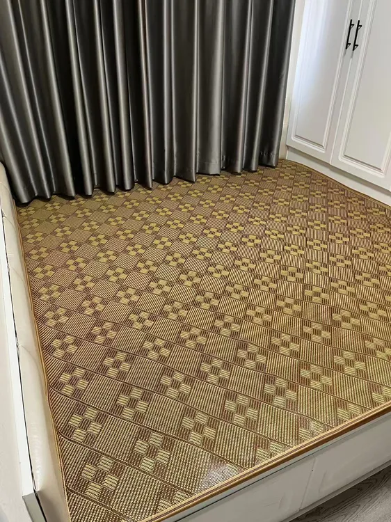 中厚款6毫米九宫格榻榻米农村火炕专用藤席(不支持7天无理由）