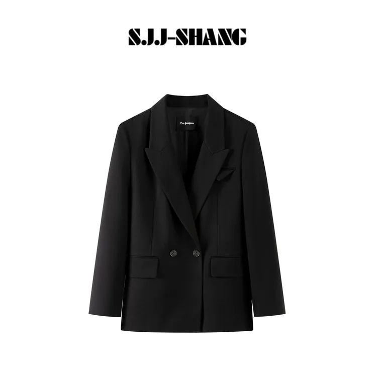 SJJ-SHANG【黑松露】简线条定染随体波士顿西装q135392p