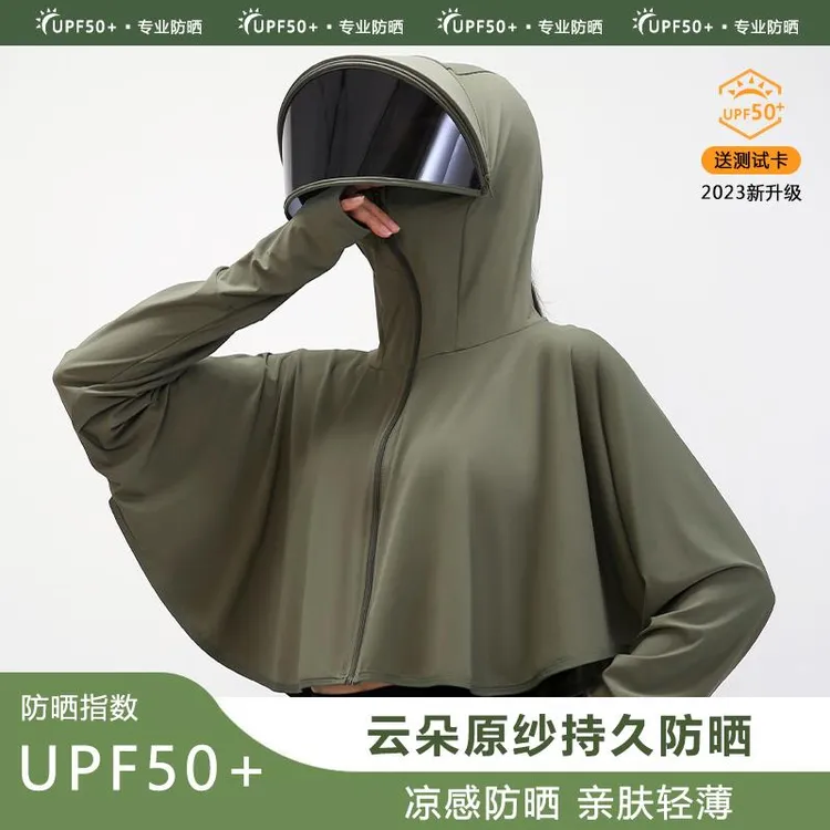冰丝防晒衣女2025新款防紫外线超薄款罩衫外套骑电动车防晒服