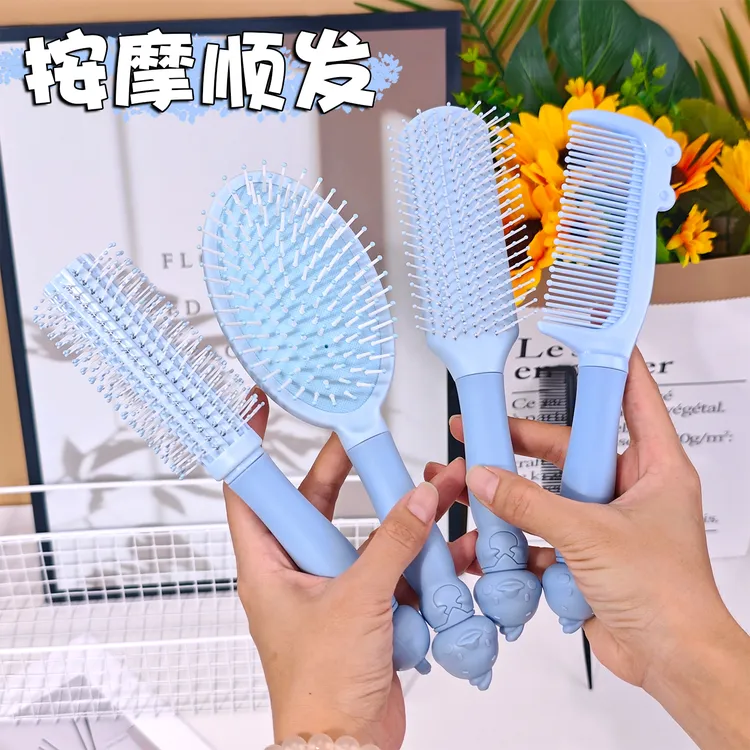 蓬松气囊梳子按摩卷发造型神器女士长发家用圆筒高颅女家气垫排骨