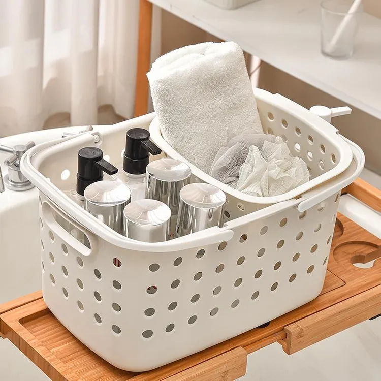 日本精工洗澡提篮洗浴篮浴筐洗漱筐澡篮洗漱篮沐浴篮浴蓝收纳盒