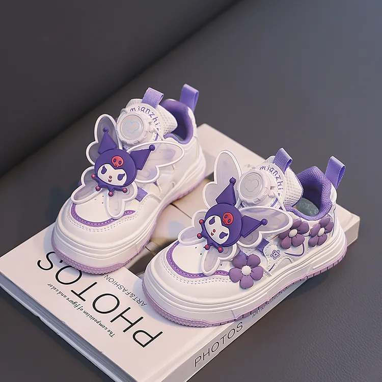 女童鞋2025春季新款库洛米儿童低帮板鞋中大童女孩软底小白鞋休闲