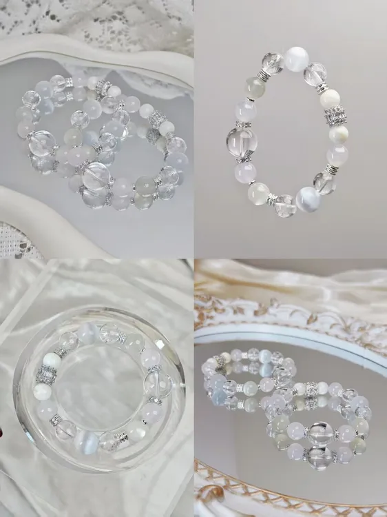 合金手链 【steph】新中式手串百搭白水温柔清冷女