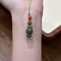 【铭舍 】天然和田玉青黄口拉布布手机挂时尚气质 J-12.12