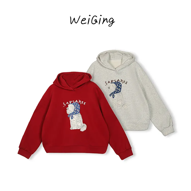 【丹姐家~连帽小狗套头卫衣~】韩系百搭套头卫衣