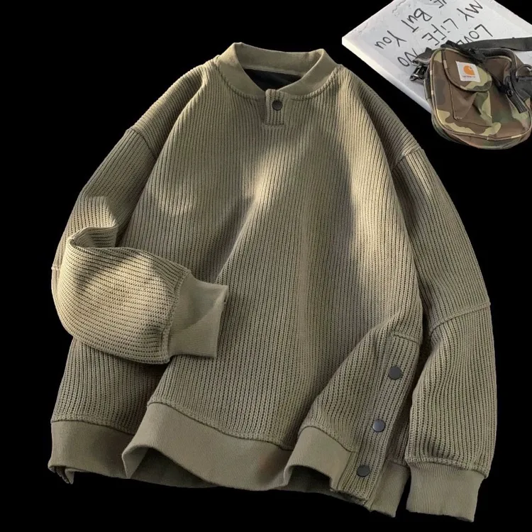 慵懒风潮流卫衣男生春季美式复古高级感痞帅上衣潮牌宽松休闲外套