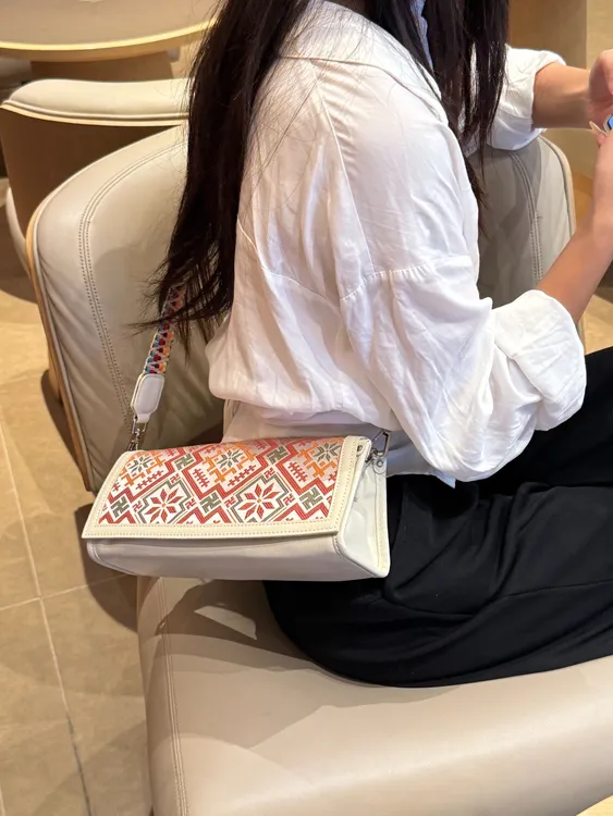 法棍包非遗壮锦包包单肩包手提包休闲百搭气质女款斜挎时尚牛皮