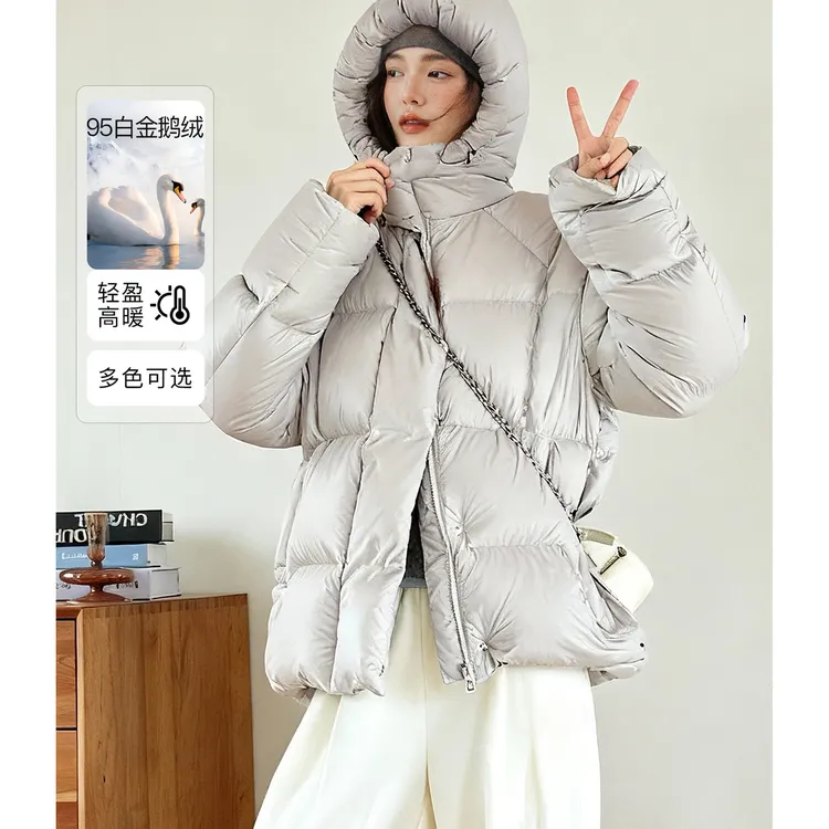 【冰岛极地暖鹅】霍尔多巴吉95白金鹅绒女装羽绒服FX4YR0078-A