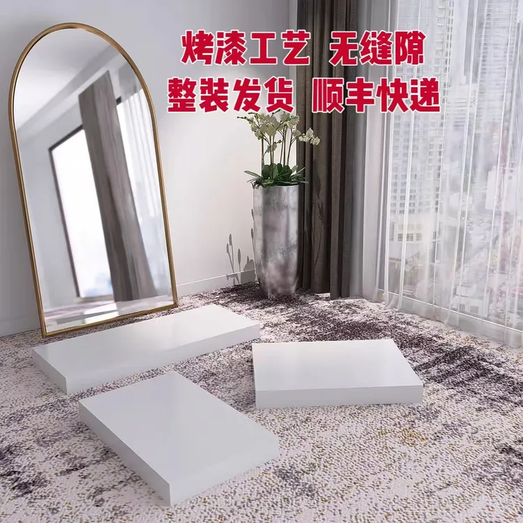 服装店木质地台长方形展示站台鞋包店流水台模特底座橱窗地台烤漆