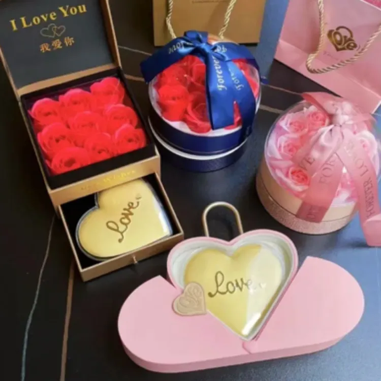 含金工艺品含金爱心大饼LOVE主题浪漫惊喜礼物