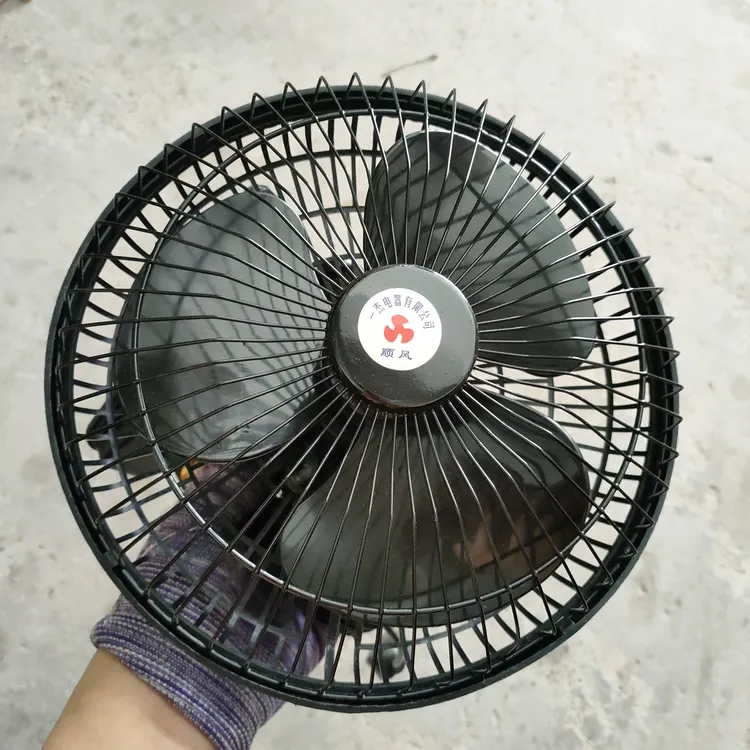 电动三轮车风扇汽车风扇车载风扇12-85V车内电扇车用风扇可摇头