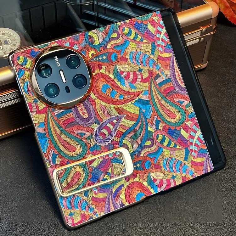 适用华为matex5手机壳手提腕带支架x6翻盖皮套全包x3典藏版女新款