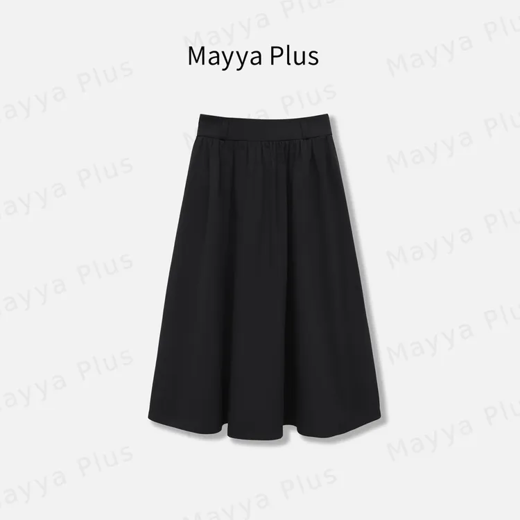 【赫本裙】Mayya Plus秋季新款高腰A子半身裙时尚百搭裙子32536570