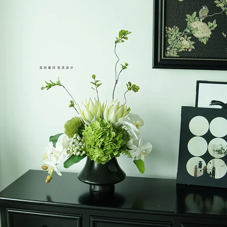 花屿星河|设计 原创仿真花艺餐桌花假花手感保湿家居装饰摆件中古