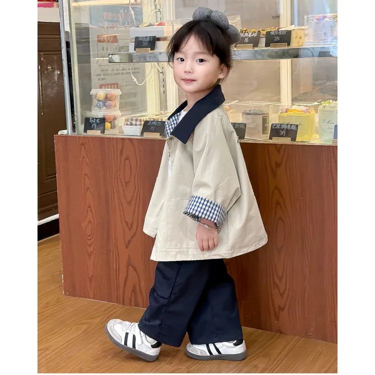 韩系童装女童外套秋装2025新款儿童洋气卡通休闲百搭儿童外套