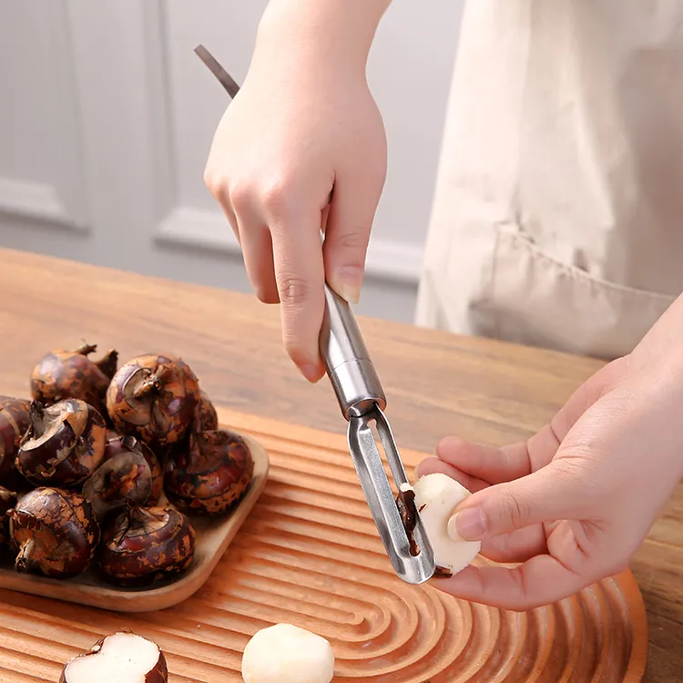 削马蹄专用刀多功能马蹄去皮神器打盖刀不锈钢老式荸荠刨皮小工具