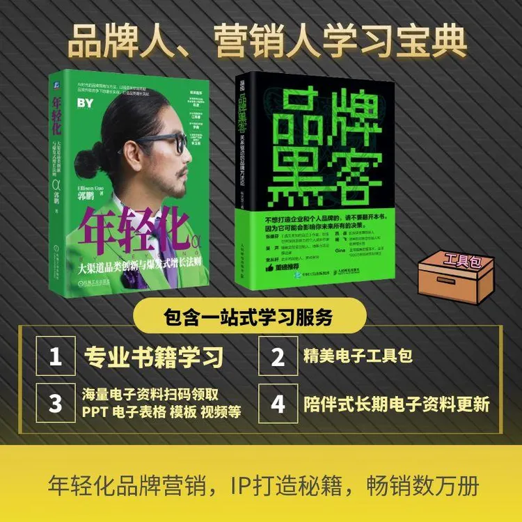 企业品牌和个人品牌方法论 落地实操 案例+方法 年轻化思维做爆品