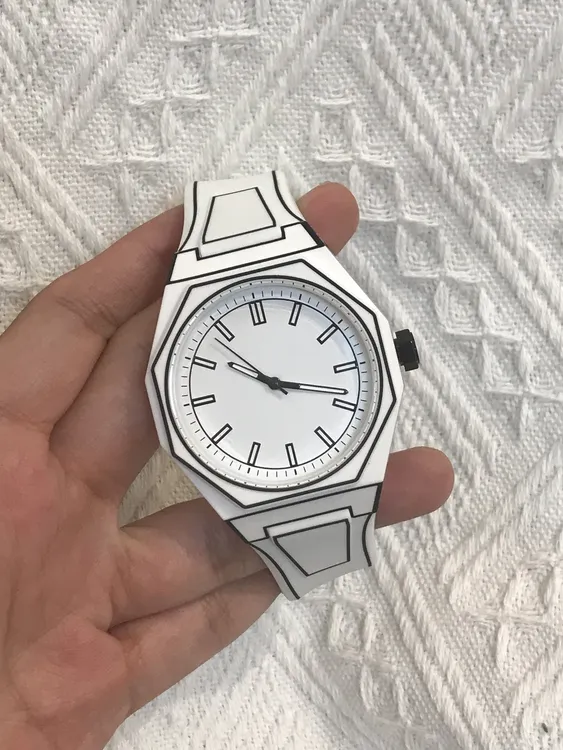 二次元漫画风情侣高颜值石英潮酷手表休闲时尚运动风硅胶腕表简约