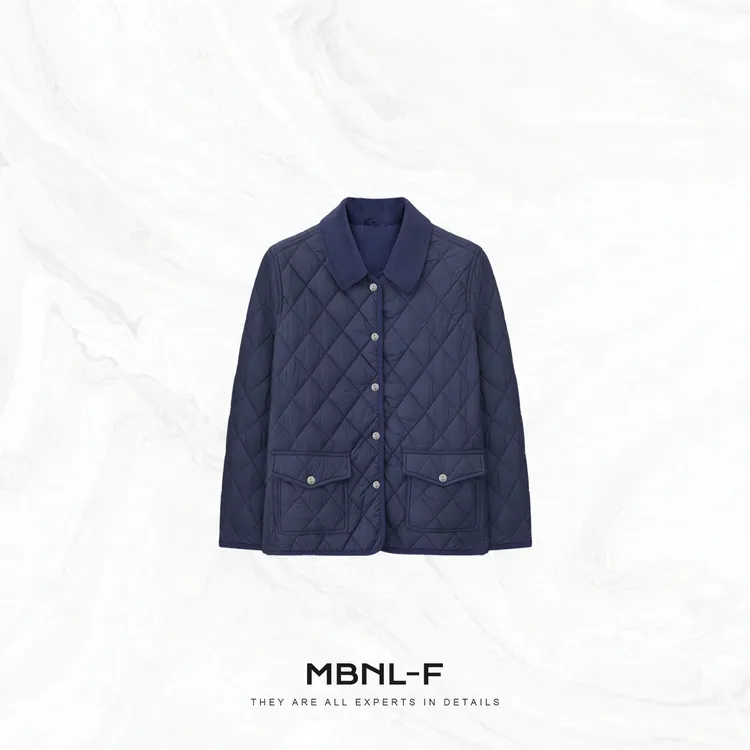 “劳伦棉服” 经典方砖棱纹绗线奶奶服外套 秦磊XM-XYR3730