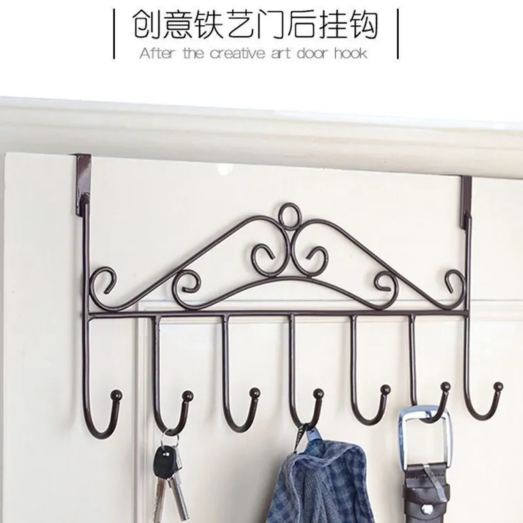 拉萨发货西藏包邮门后挂钩免打孔挂衣架卧室门上挂架收纳置物架