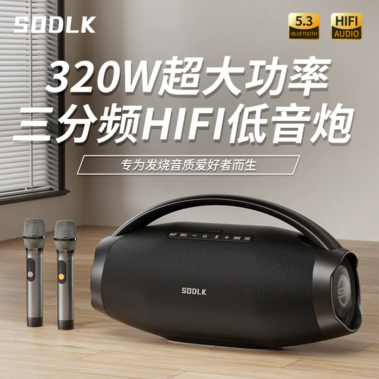 声莱客2025年新款蓝牙音箱320W大功率户外家用音响大音量重低音炮
