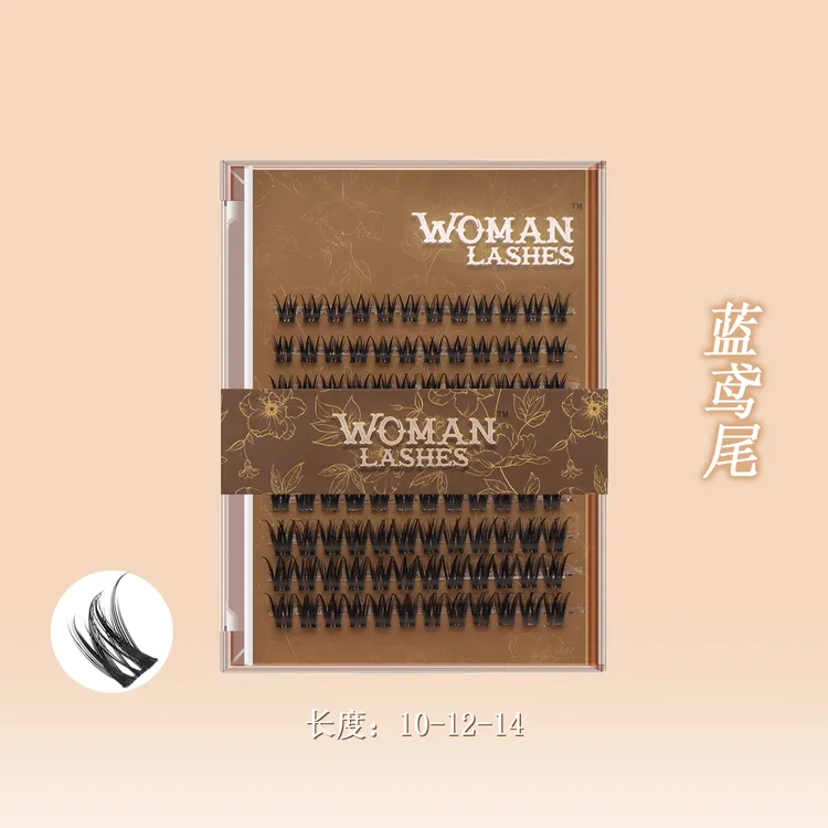 WomanLashes｜蓝鸢尾立体簇感轻亚裔大容量假睫毛