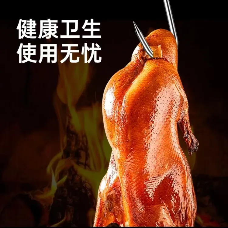 不锈钢S型腊肉香肠钩尖头咸肉挂钩烤鸭晒鱼干晾晒多用加粗承重