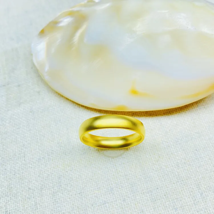 戒指 K0215黄色素圈宽闭口戒指多样性发货47328