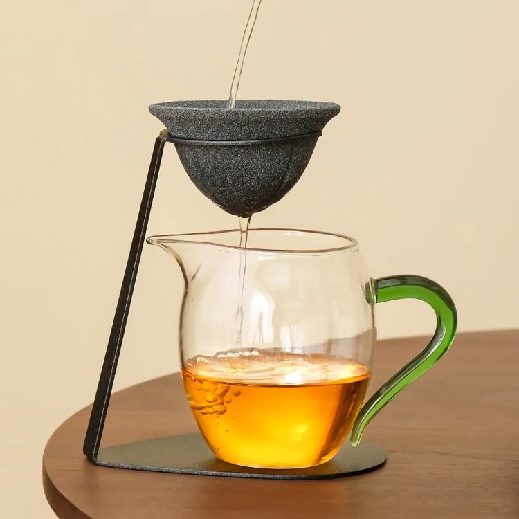 高端无孔茶漏家用茶水分离过滤器公道杯一体创意茶滤茶漏泡茶神器