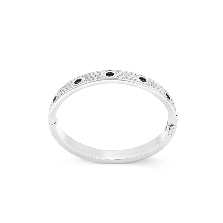 合成锆石手镯 欧美时尚设计潮流白色经典手镯11056SW