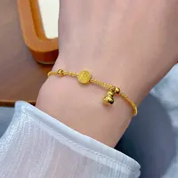 钛钢手链 不掉色轻奢款小众设计满天星福牌平安葫芦J013