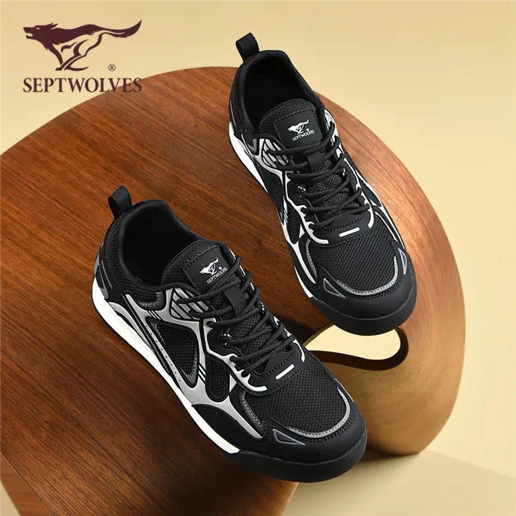 七匹狼男鞋爆款2025新款夏季网面透气阿甘鞋潮流百搭运动鞋德训鞋