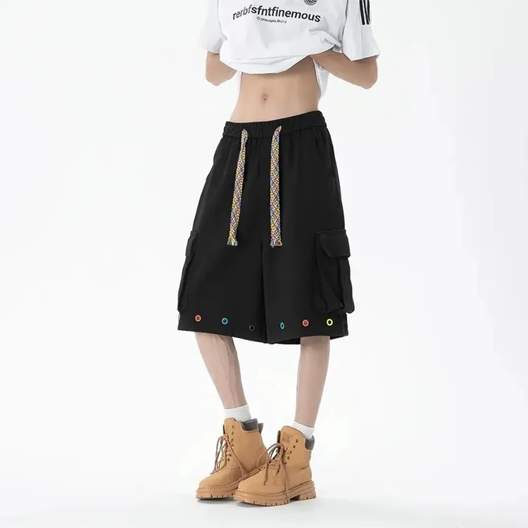 美式工装短裤男款夏季痞帅设计感新款爆款五分裤潮牌宽松休闲中裤