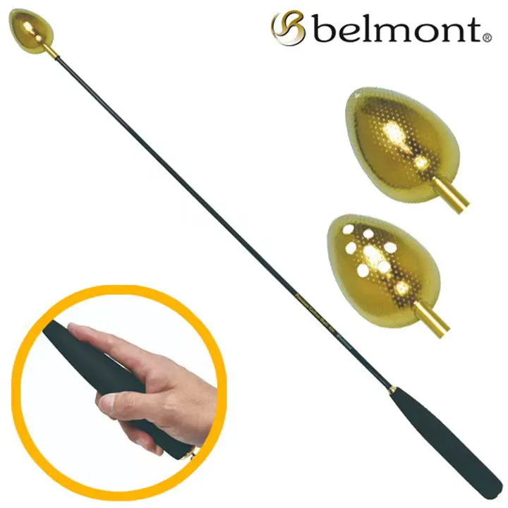 日本BELMONT百乐门打饵勺钛合金勺头金色勺打窝勺23ML