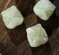 青海昆仑山【藕粉/白雪公主/黄口小醒狮】吊坠国风独特设计