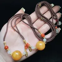 【云上好物】11 DS73718-蜜蜡DIY吊坠—多样性发一件-17mm （JG）