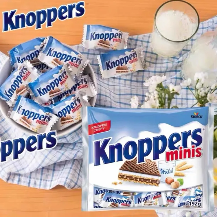 【9月9日到期】德国进口Knoppers优力享牛奶味榛子威化饼干