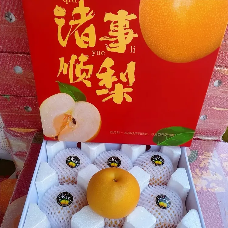 正宗山东莱阳秋月梨新鲜应季水果脆甜多汁皮薄细腻化渣