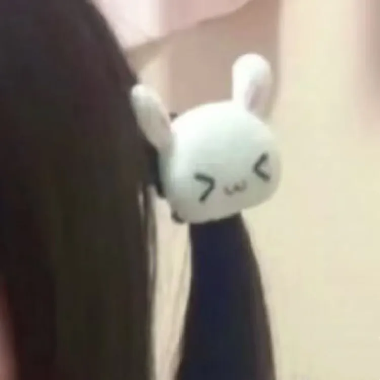 宅系可爱小兔子发圈头绳萝莉少女软萌甜妹洛丽塔头饰学生发饰发圈