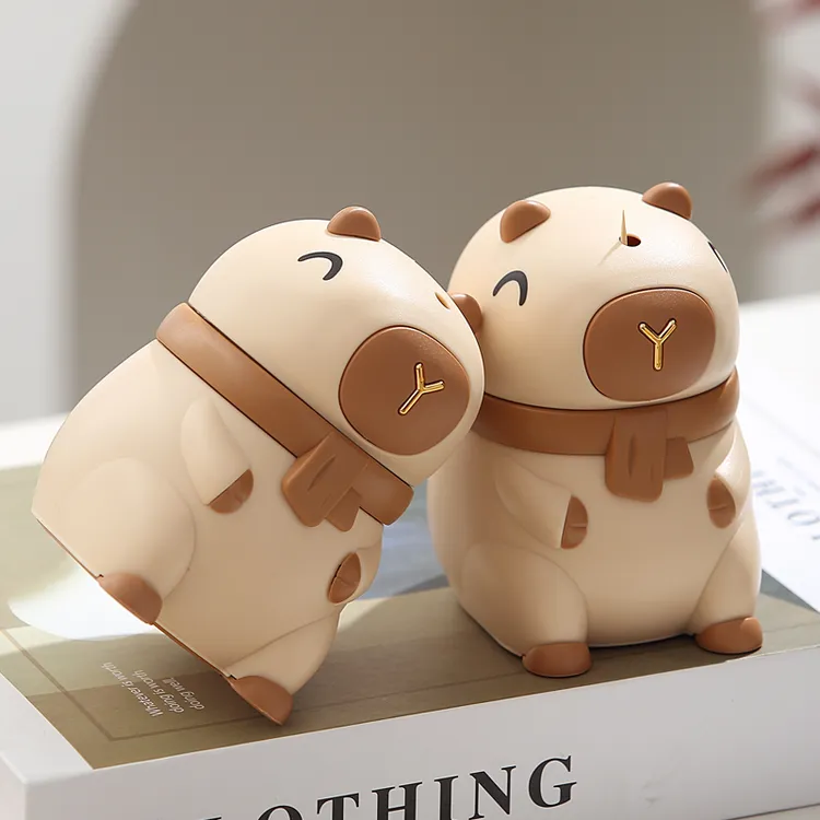 木可西卡皮巴拉牙签筒按压式自动弹出智能牙签盒高档餐厅牙签收纳