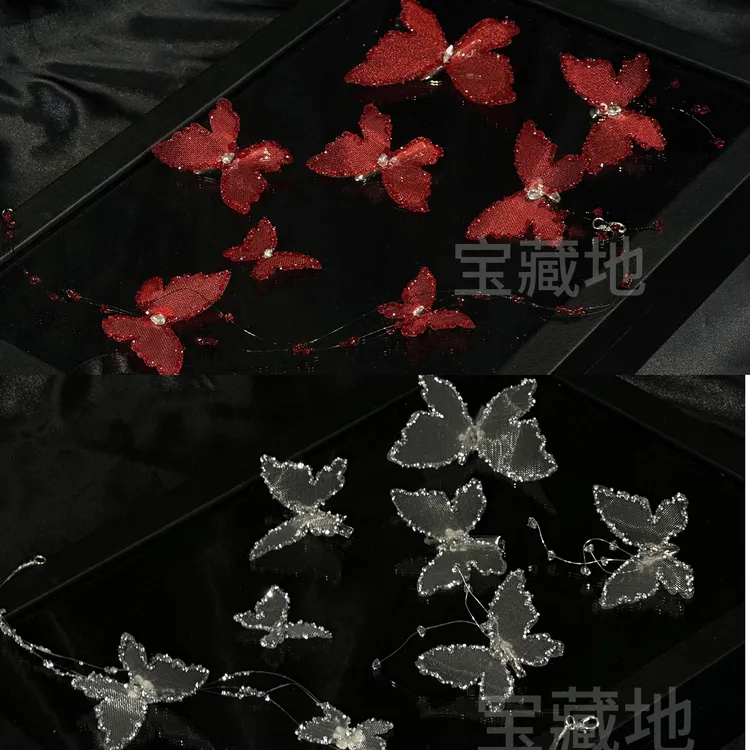 T7030韩式超仙甜美蝴蝶头饰