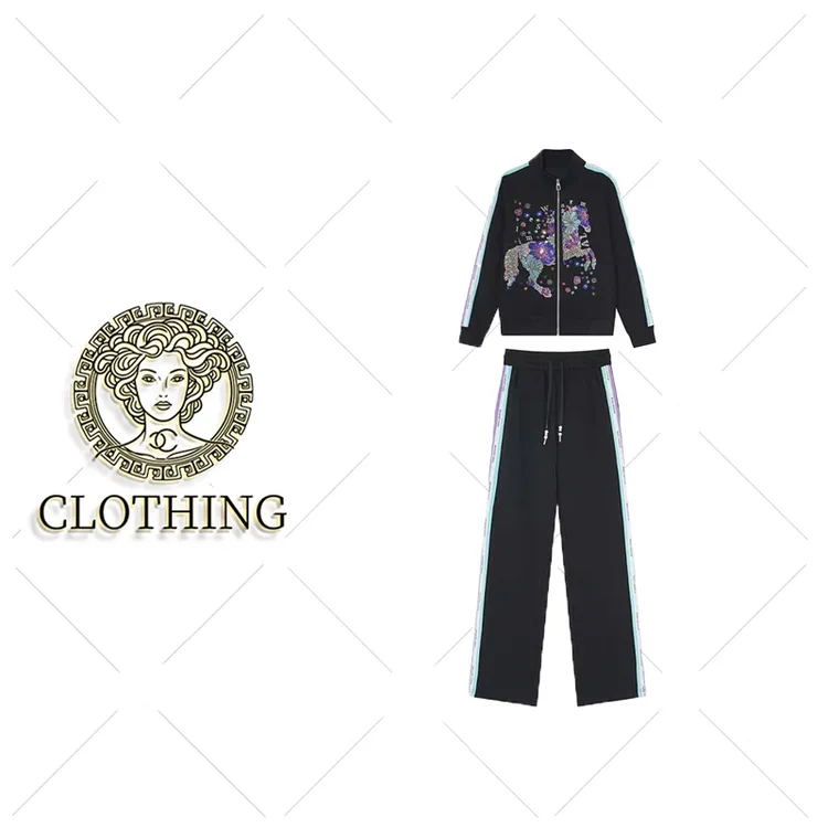 【CLOTHING/原创设计】B98353新款洋气百搭休闲套装