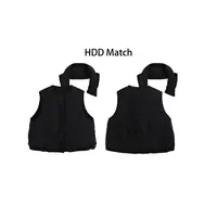 HDD- "冬日锁温" 90白鸭绒 冬季双面穿可拆卸领羽绒服马甲 Y8970