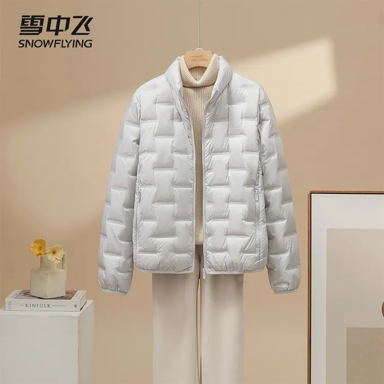 雪中飞2025新款时尚羽绒服秋冬上衣加厚保暖内胆女款居家外套冬