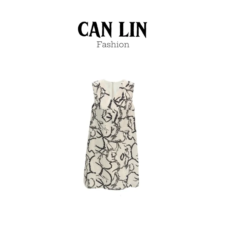 CANLIN|夏日简约松弛【天丝亚麻】慵懒感日常通勤显瘦连衣裙G217
