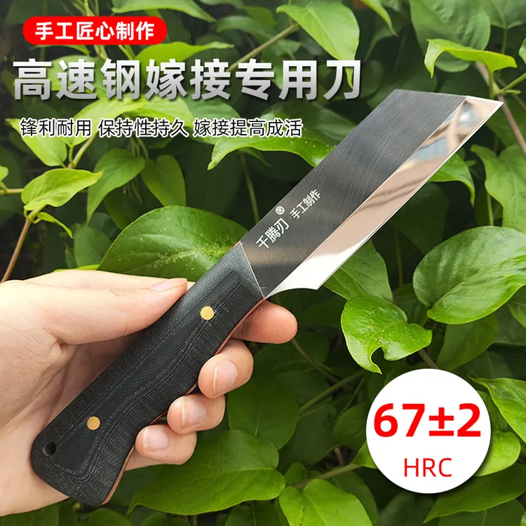 新款G10嫁接刀云南澳洲坚果高速钢嫁接专用刀果树植物芽接工具