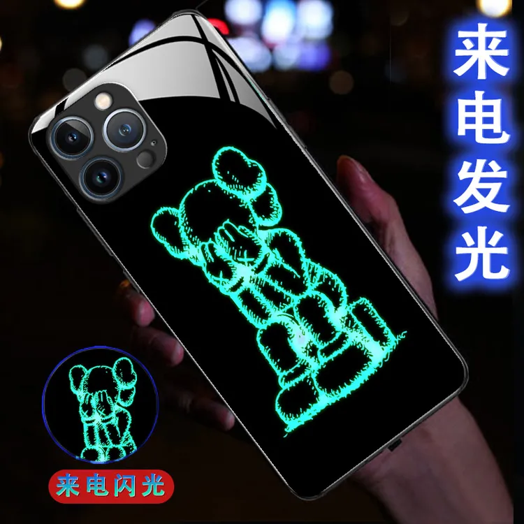 三星23FE手机壳来电发光A72手机保护套适用SAMSUNGA53创意小狗