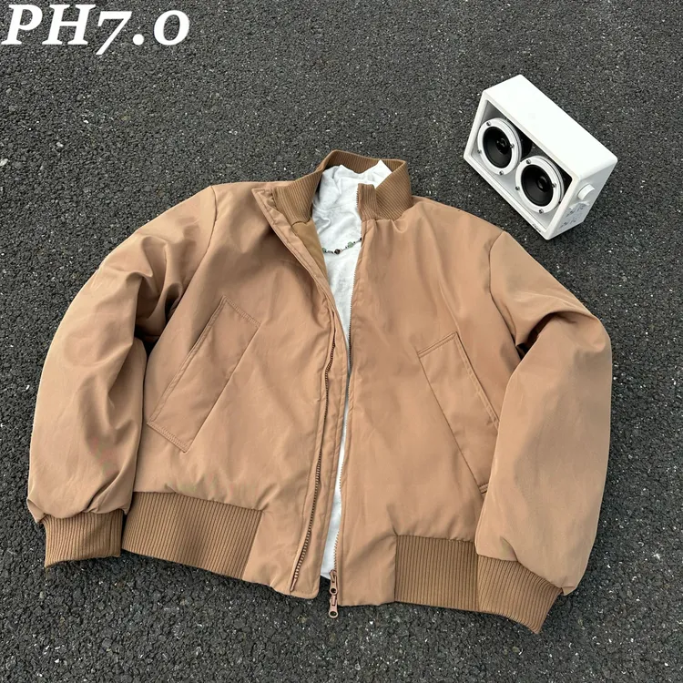 PH7.0-情侣美式飞行夹克立领秋冬季夹棉加厚保暖棉服外套防风防水