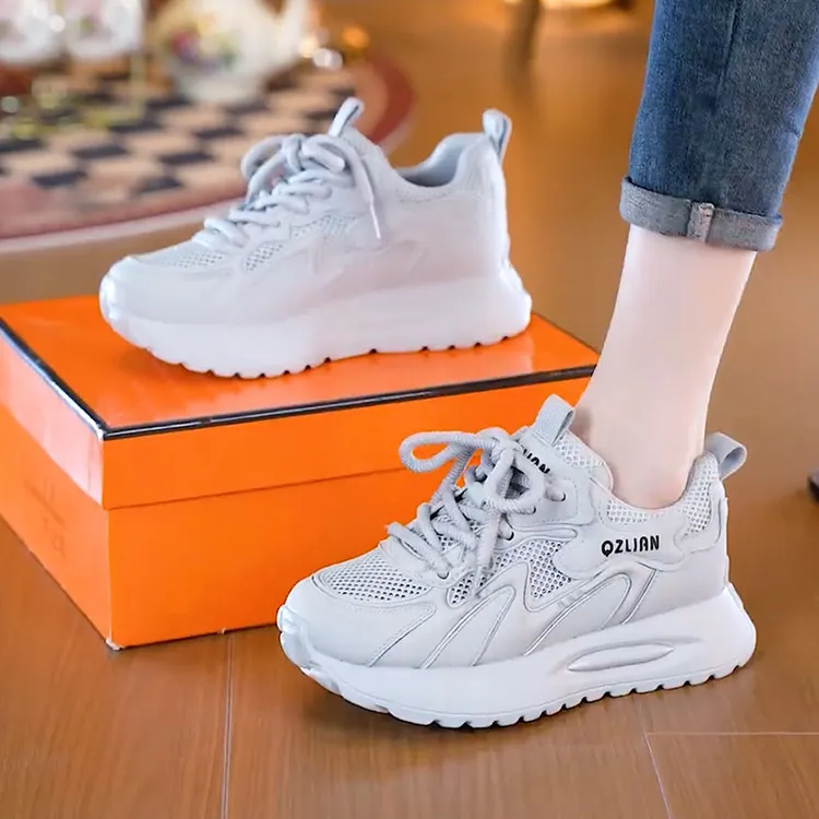 老爹鞋轮胎鞋猫爪弹簧鞋厚底糕糕鞋夏季透气百搭运动休闲鞋2025