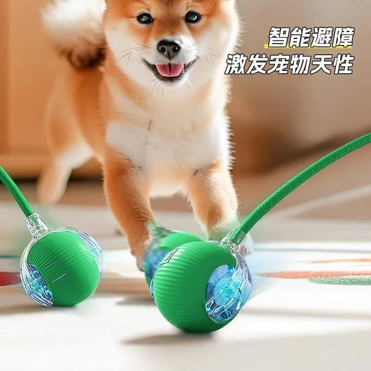 狗狗玩具自动遛狗球宠物小狗自嗨解闷耐咬电动智能跳跳球逗狗神器商品图